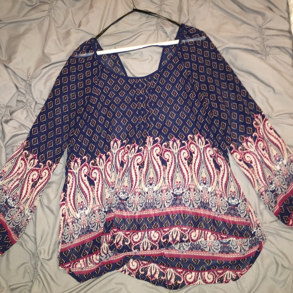printed blouse